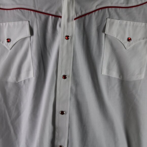 Western Shirt - Stitched Rose Pattern by Ely Gentlemen - Men's 2XL - Picture 3 of 12